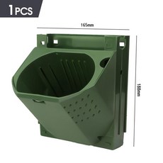 플라스틱 1/3 셀 벽 걸이식 수직 화분 실내 야외 정원 장식 다육 재배 용기 개, 02 1Hole-1PCS, 1개
