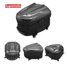 Supamoto DP32 硬殼車尾包 卡夢碳纖維 後座包 駝峰包 後背包 仿賽/街車適用, 1個, 一套