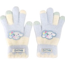 털이 뽀송뽀송하고 고급스러운 시나모롤 케릭터 손가락 털장갑