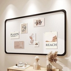 다용도 펠트 부착식 전언판 메모판 알림판 사무실 가정, 블랙+화이트