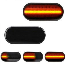HAHLOMEI LED 사이드 마커 방향 지시등 프론트 범퍼 순차 깜박임 앰버 VW Golf4 Golf3 MK4 Jetta GTI R32 Passat B5 Lupo Polo S