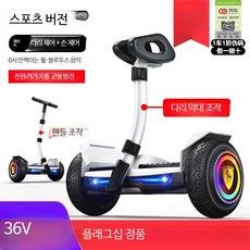 성인용 전동 밸런스 자전거 스마트 자동 킥보드 안정형 고성능 이동수단, 1개, 36V 스포츠 L8 화이트 8인치 광택, 54v