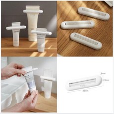 手動牙膏擠壓器 簡約小巧, 1個, 手動牙膏擠壓器 簡約小巧 , 細小夾口  2個裝  白色款