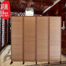 원목 파티션 간살 사무실 칸막이 이동식 실용적인 가림막, 다크 컬러 1.7m 50cm