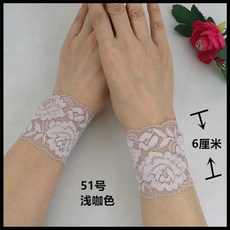 여성 레이스 아대 가리기 시즌 통기성 손목보호대 흉터 가리개 문신 타투 여름 여성용, 1개