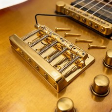 올지타 현 기타 브리지 골드 고정 하드테일 새들 교체 부품, 1개