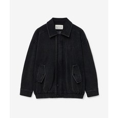 레이디 볼륨 LADY VOLUME 465-1 WASHING CORDUROY JUMPER BLACK
