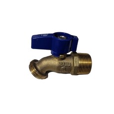 XFITTING 1.9cm3/4인치 수 스레드 X 정원 호스 턱받이 꼬임 없음 0.6cm1/4인치 회전 황동 물 또는 오일 1피스 173379