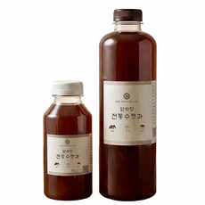 담화당 저당 무색소 무방부제 천연 계피 생강 감말랭이 수제 전통 수정과, 4개, 900ml