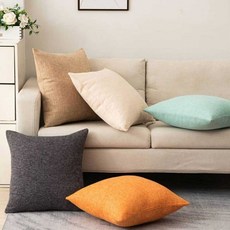 바로픽한 모던 내추럴 인테리어 쿠션 커버 북유럽풍 거실 꾸미기, 그레이