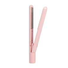 直髮捲髮兩用迷你小夾板 三檔, 1個, 粉色(USB插電):美規【國内可用】