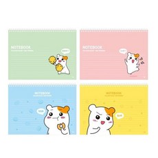 아이비스 에비츄PP 가로형 상철노트 EB11013, 랜덤 발송, 4개