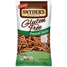 Snyders 글루텐 무함유 프레즐 스틱 226g(8oz) 2팩, 226g, 2개