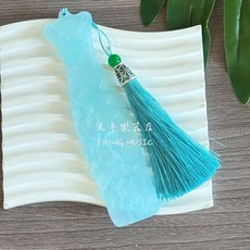 老羊樂器店 旗袍古箏琵琶指甲纏繞板 收納板, 藍色, 1個