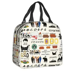 친구 TV 쇼 캠핑 여행을위한 절연 점심 가방 재사용 가능한 열 쿨러 도시락 상자 여성 어린이 식품 용기 토, 01 22x20x13cm, 01 12