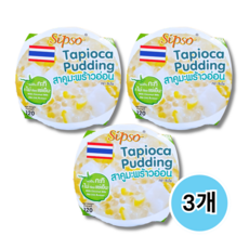 태국 타피오카푸딩 SIPSO TAPIOCA PUDDING, 3개, 120g