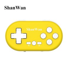미니 무선블루투스 컨트롤러 게임패드 블루투스 초록색 Q36XDV ShanWan, 레몬 옐로우, 1개