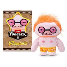 ZURU Fuggler Fuggstars 紅色毛絨玩偶，獨特造型柔軟舒適趣味收藏, 艾爾頓強, 1個