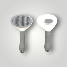 털 제거 관리 원터치 펫 브러쉬 그레이, 1개