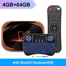 VONTAR 안드로이드 11.0 TV 박스 듀얼 와이파이 AV1 구글 플레이어 유튜브 미디어 Amlogic S905X4 4GB 1000, 02 Eu 플러그, 01 China Mainland, 09 4G64G i8