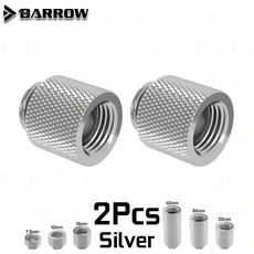 도매 남성-여성 확장 피팅 7.5/10/15/20/30/40mm Barrow G1/4 "Barss 커넥터 PC 케이스 게임 수냉식 MOD TN, 05 2pcs Silver, 01 사양 10