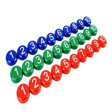 싱싱스토어 숫자 자석 1-10 자석스티커, 빨강