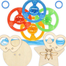 어린이 팽이 놀이 수제 만들기 어린이실 led 팽이 놀이 장난감, 끈팽이-(원)