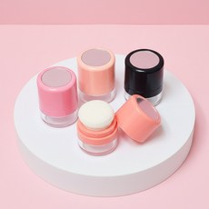 파우더 케이스 4개입 볼터치 퍼프케이스 흑채 용기, 1개, 5g
