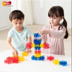 Weplay 晶彩積木 光影堆疊益智玩具 小雪花積木遊戲, 1個