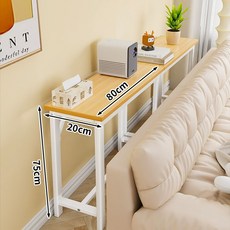 소파뒤 틈새수납장 침대옆 수납장 폭좁은 슬림수납장 거실 주방수납장 틈새장, X. 참나무 색상  흰색 프레임 단층 80x20x75c