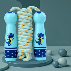 귀여운 캐릭터 어린이 줄넘기, 블루 공룡, 1개