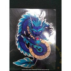 現貨發出 神龍貼紙 機車貼紙 汽車貼紙 夜 前檔貼 豎擋貼 改裝汽車 後檔貼 日式風格 歐美風格 JDM 龍頭貼, 1個, B青龍15X11