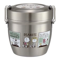 Skater 真空不鏽鋼午餐盒, 1個, PEANUTS