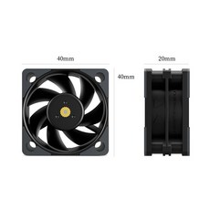 Thermalright TL B4020 40MM PWM 이중 베어링 5500 조용하고 강력, 기타, RGB 없음