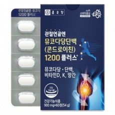 유쎌쇼핑몰 뮤코다당단백 (콘드로이친)1200 플러스 900mgx60정 콘드로이친효과 콘도로이친효능, 1박스, 60정