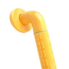 화담 화장실 보조손잡이 300x300mm 노랑 변기안전바