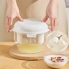 요거트 유청분리기 대용량 그릭요거트 메이커 치즈메이커, 흰색, 1개