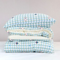 로웰 3mm 마이크로 극세사 차렵이불 베개세트 Q