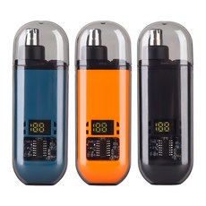 마농 디스플레이 탑재! 충전식 고출력 휴대용 코털제거기, 오렌지