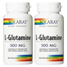 솔라레이 L-글루타민 500mg 베지테리안 캡슐, 100개입, 2개, 100정