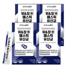 [본사기획세트]위&장엔 매스틱 유산균 위건강 매스틱검 프로바이오틱스, 15회분, 45g, 4박스