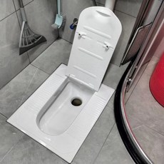 蹲便器蓋闆 蹲厠蓋闆 厠所蓋闆 厠所防臭蓋闆加厚蹲坑擋闆家用洗澡承重防臭蓋防滑密封便池踏闆學校