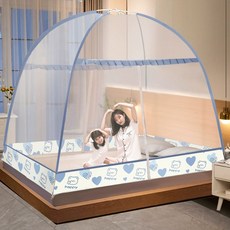 반려동물 모기장 보호 펜스 현관문 네트망 고양이 방묘문, 하트 곰