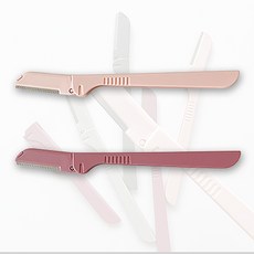 신도프라임 접이식 눈썹 정리칼, 랜덤발송, 2개