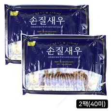 [홈쇼핑] 김나운더키친 손질새우, 140g(20미), 2개