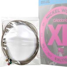 Daddario EXL170 베이스 기타줄 기타현 (45-100) 벌크, 1개