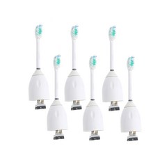 필립스 HX7001 HX-7002 HX7022 Sonicare e-시리즈 구강 위생용 교체용용 전동 칫솔 손잡이, [03] 6 PCS, 03 6 PCS, 03 6 PCS