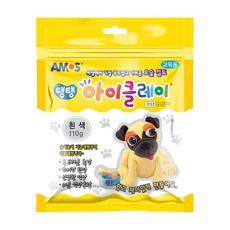 아모스 5000 탱탱아이클레이 파우치, 흰색, 110g, 1개