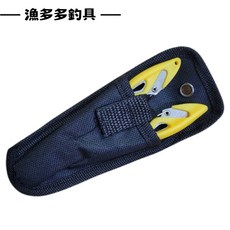 漁多多釣具 多功能路亞鉗 路亞工具 釣魚鉗 止血鉗 魚夾 控魚器 釣魚剪刀, 1個, 收納套
