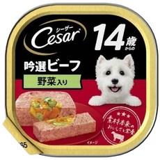 Cesar 西莎餐盒，火雞肉蔬菜口味，天然食材無添加，小型犬老犬適用, 100g, 1個, 牛肉+蔬菜